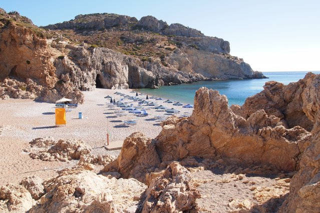 Pláž Traganou, dovolenka Rhodos